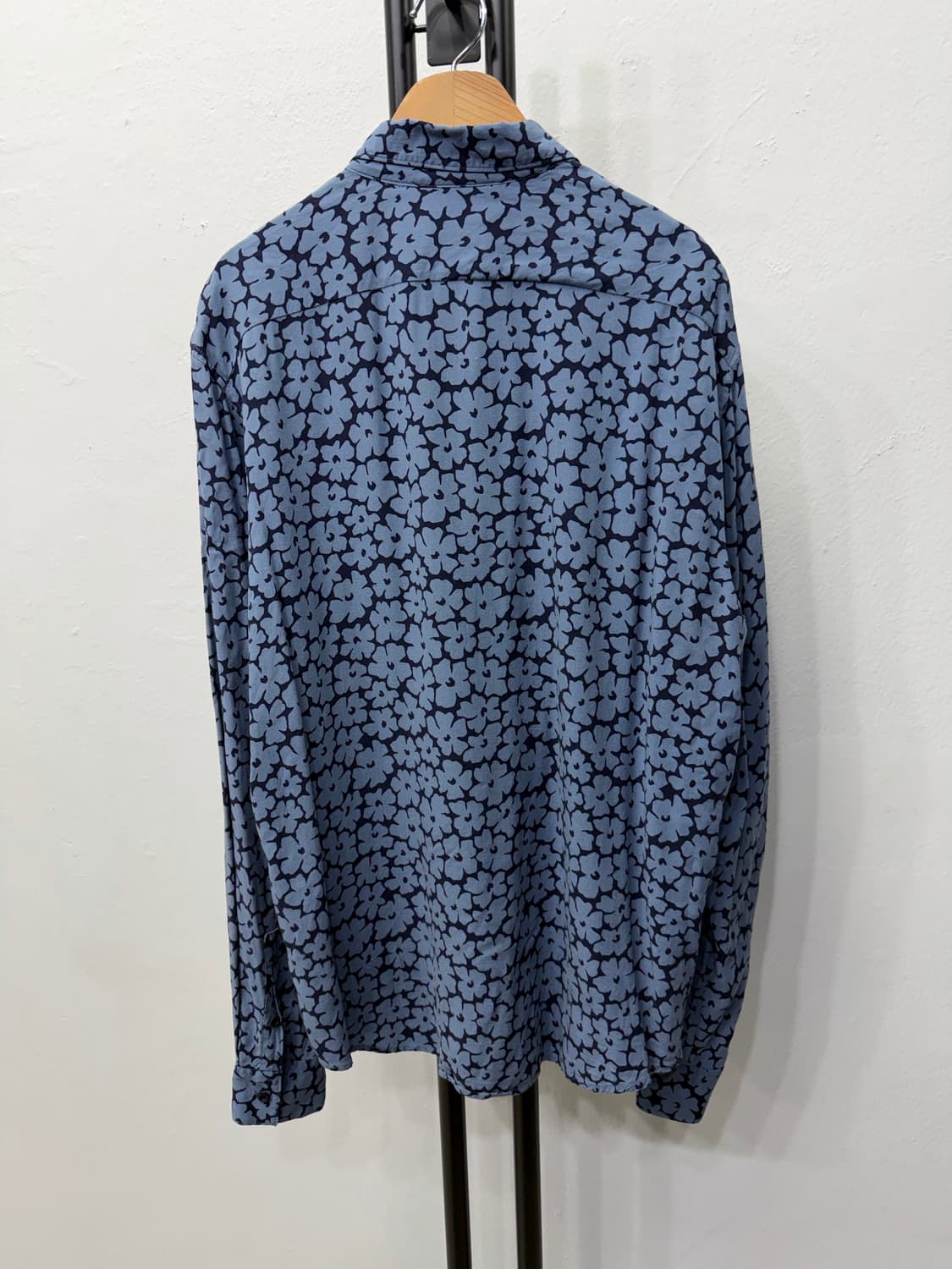 정품) 산드로옴므 신형 플라워 패턴 셔츠 남방 L 상품이미지4