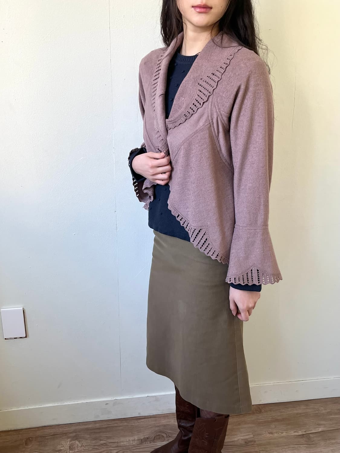 JOLCIA 레이스 인디핑크 가디건 상품이미지7