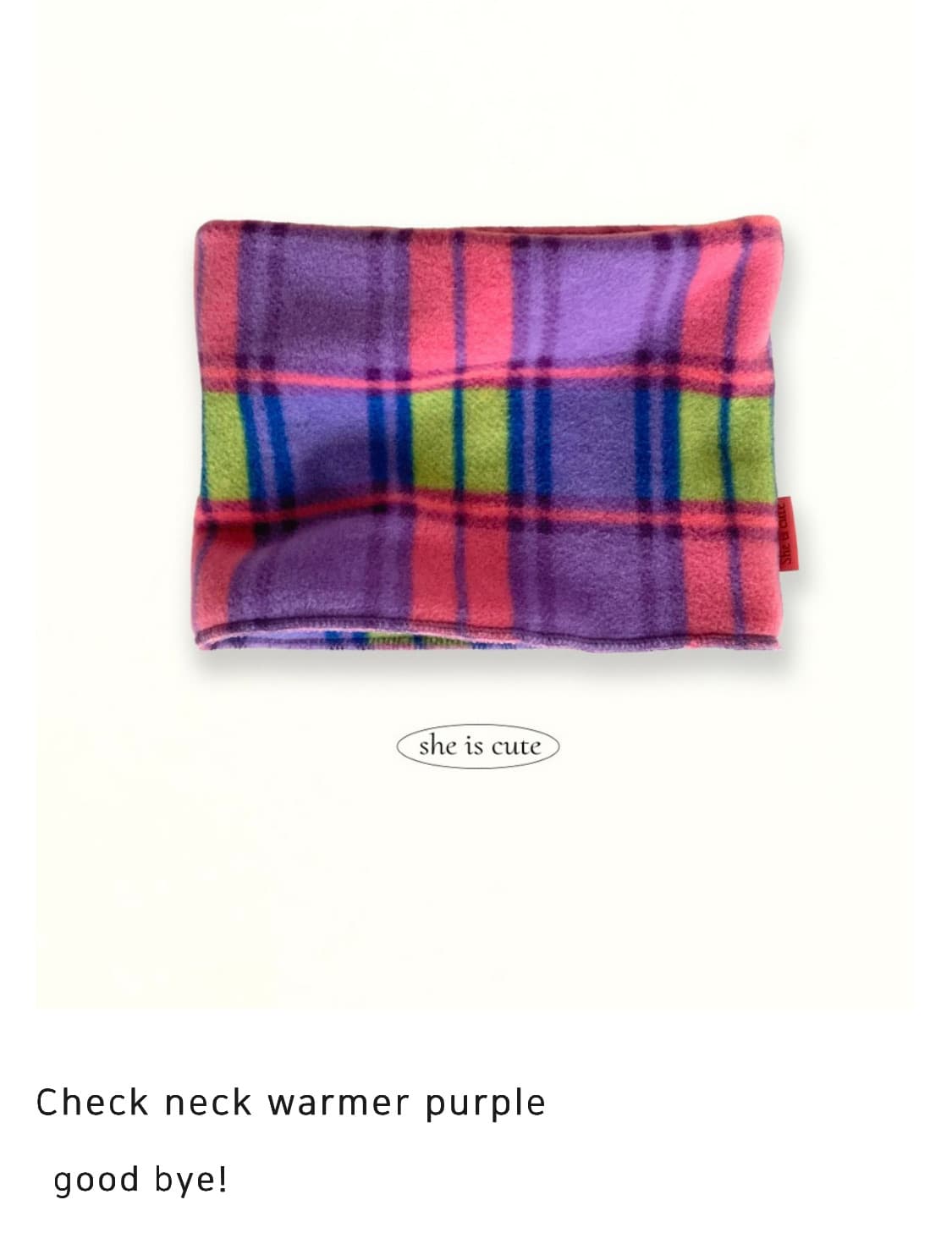쉬이즈큐트 넥워머 퍼플 상품이미지2