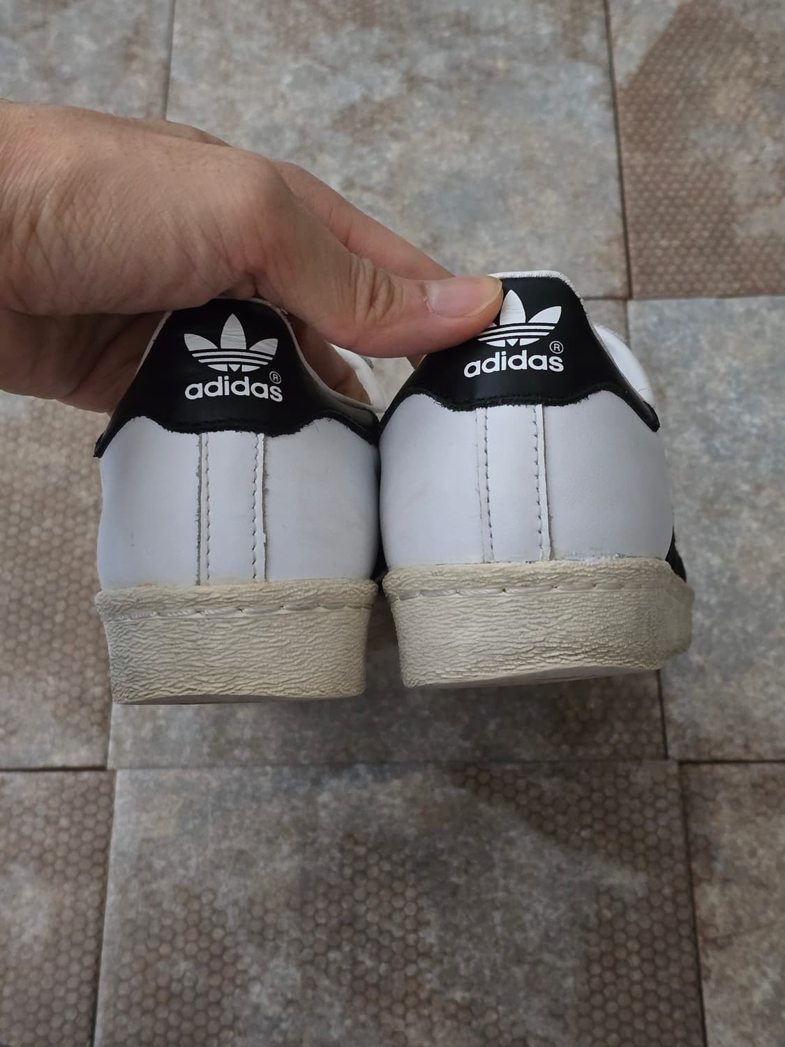 (225)아디다스 슈퍼스타 80s 화이트 블랙 상품이미지8