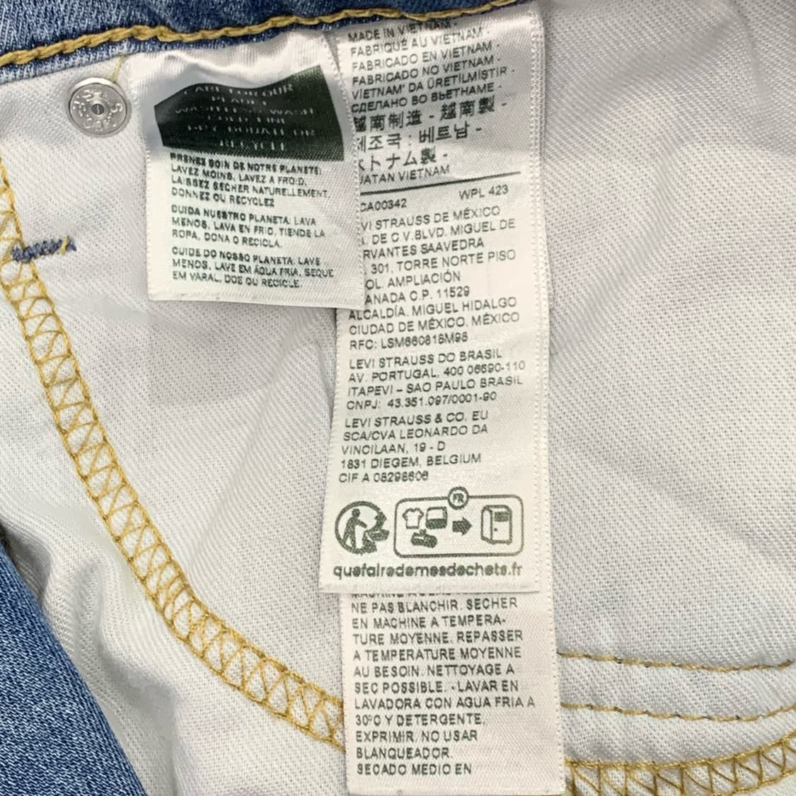 [36] 리바이스 505 리메이크 하프 데님팬츠 상품이미지5