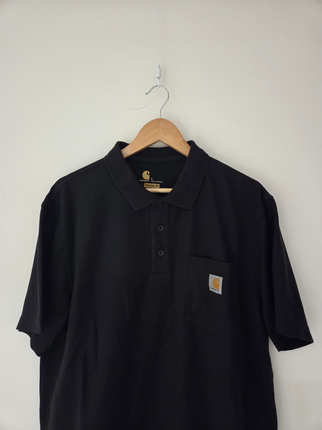 칼하트 블랙 반팔 카라티(L,105사이즈) 상품이미지1