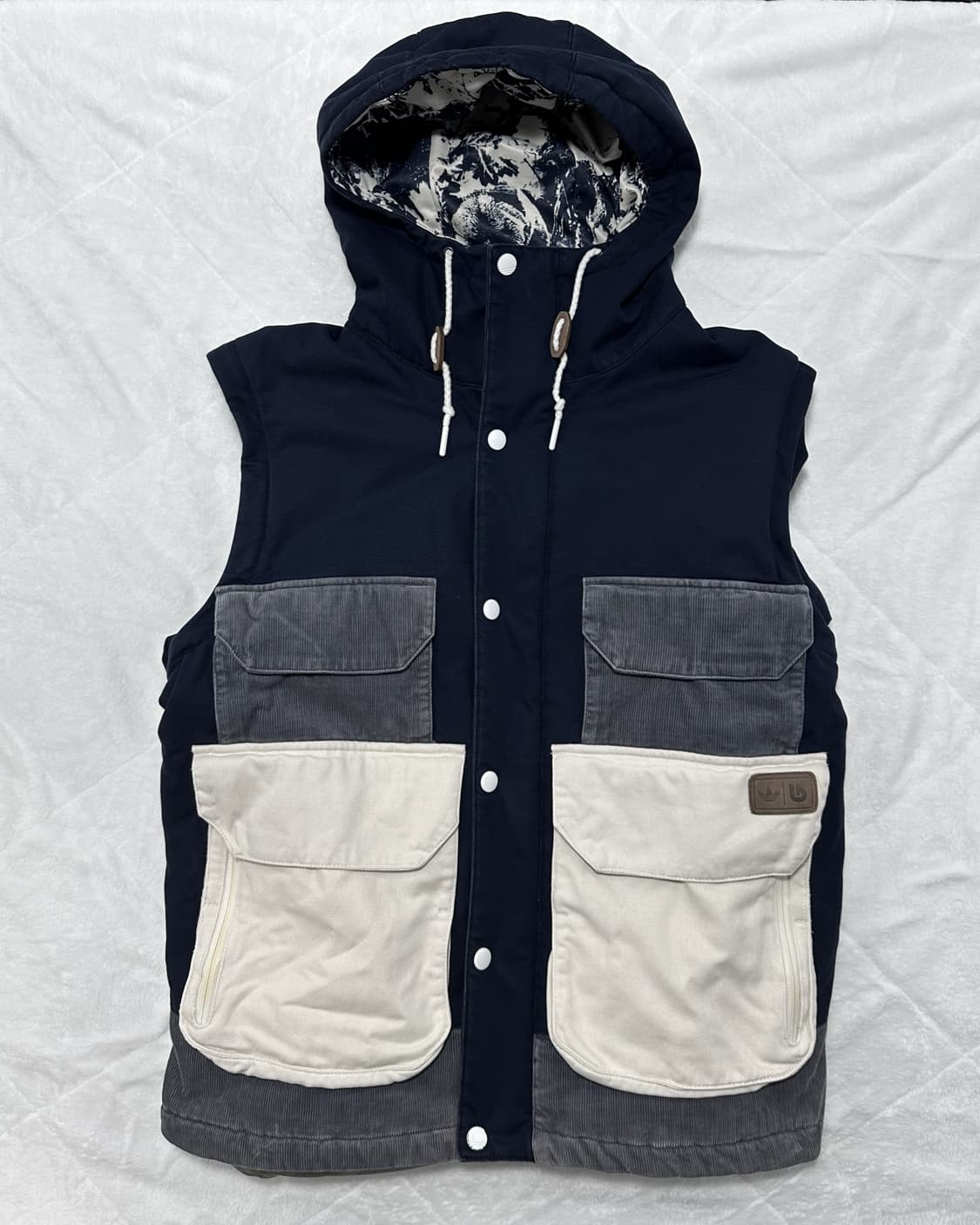 아디다스 후드 배색 패치 워크 자켓 상품이미지7