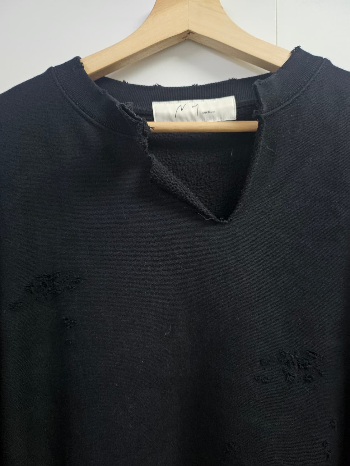 [OS]안셀름 크래쉬 스웻셔츠 블랙 상품이미지2