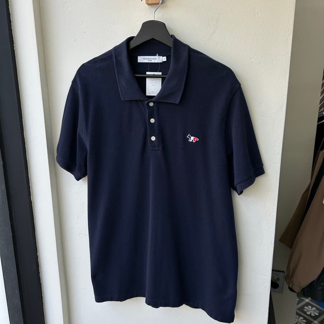 16713 - 메종키츠네 트리컬러 반팔 카라티 상품이미지2