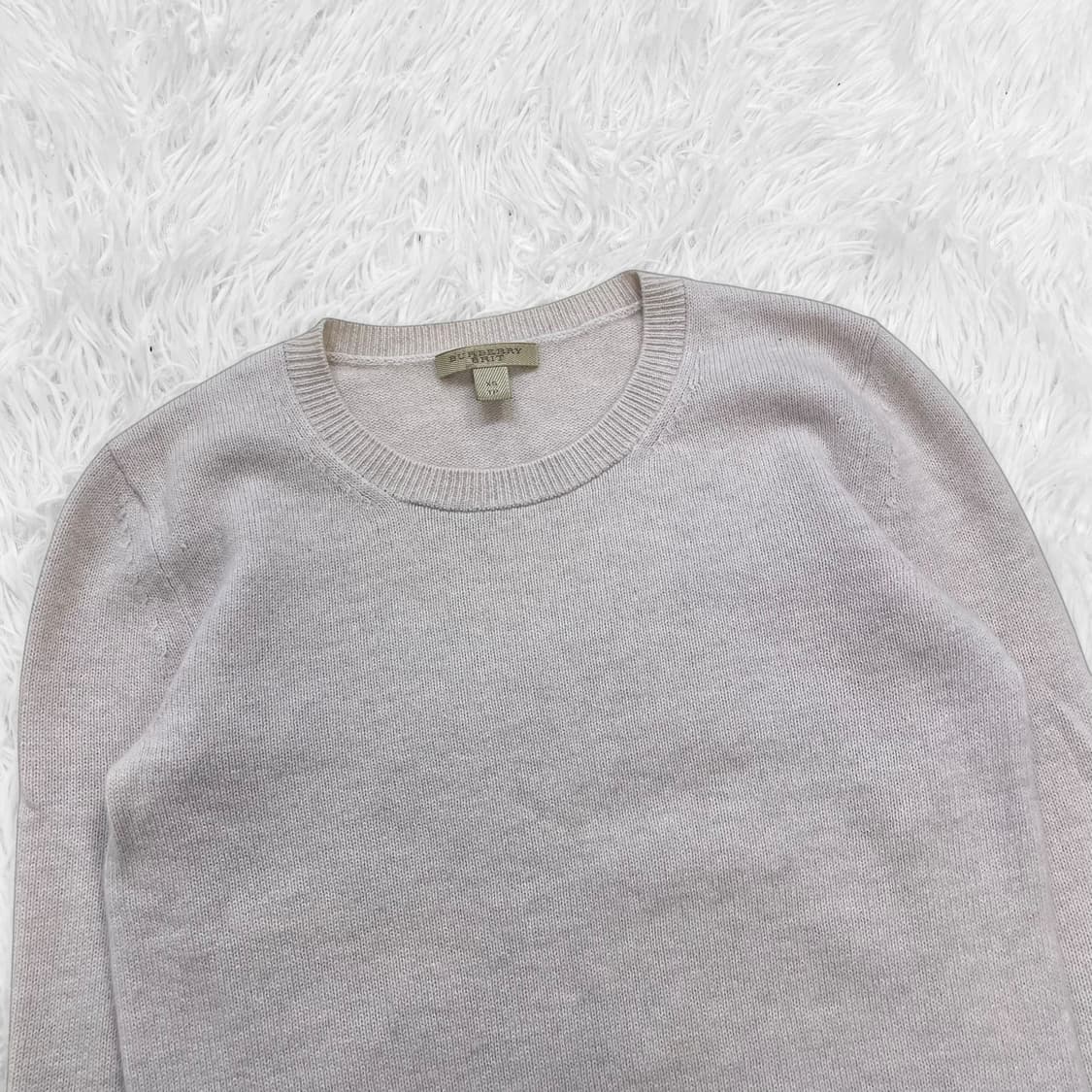 버버리 Burberry 캐시미어 니트 라일락 상품이미지4
