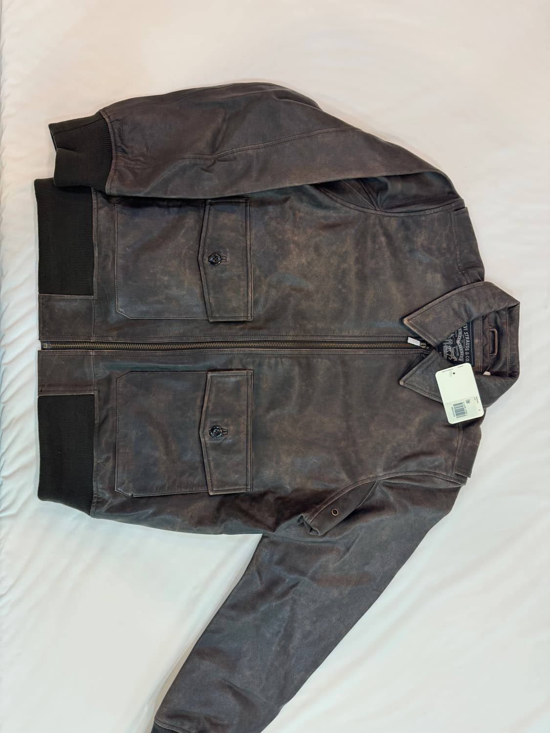 새상품) 리바이스 A2 자켓 S Clayton Leather 상품이미지1