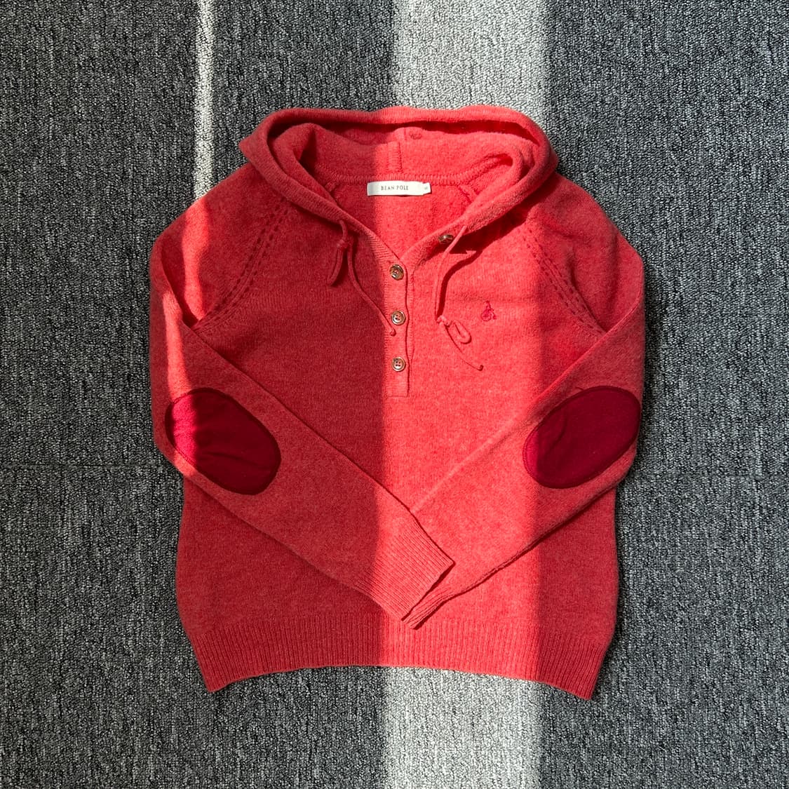 빈폴 암패치 후드 니트 상품이미지2