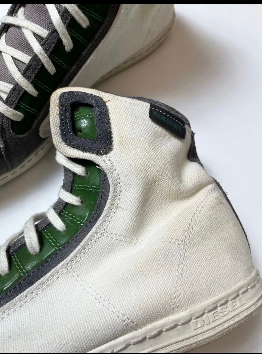디젤 00's 바이크 배색 하이탑 스니커 즈 Q1406 상품이미지4