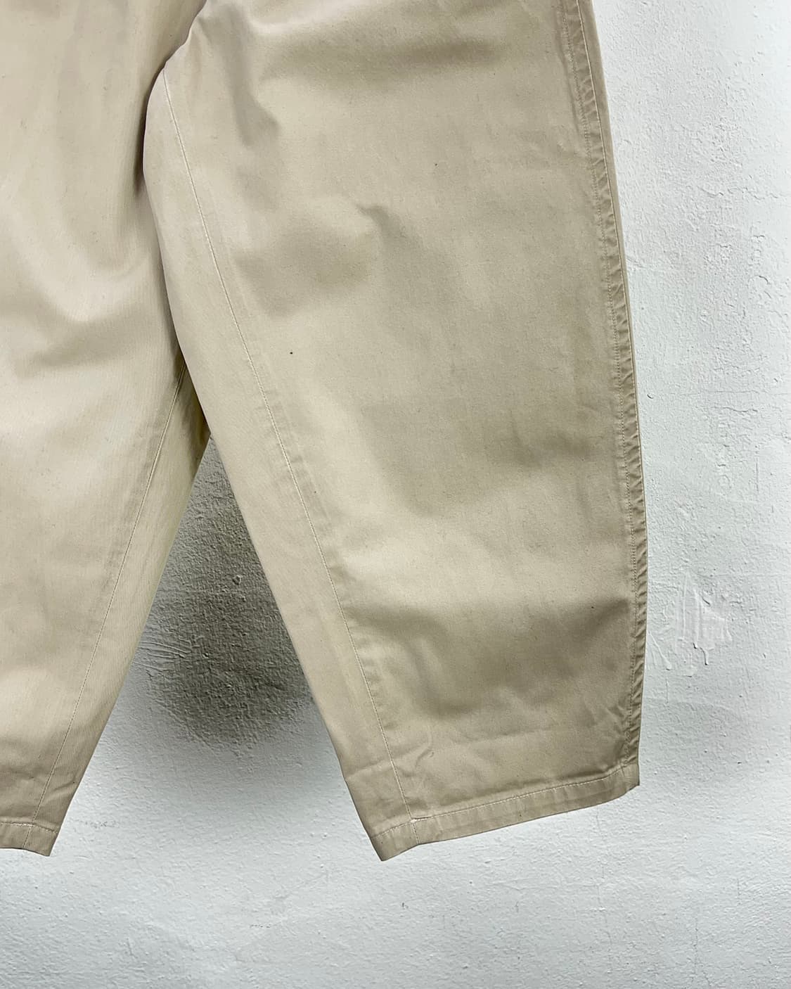 단톤 베이지 밴딩 사이드 포켓 코튼 벌룬 팬츠 상품이미지5