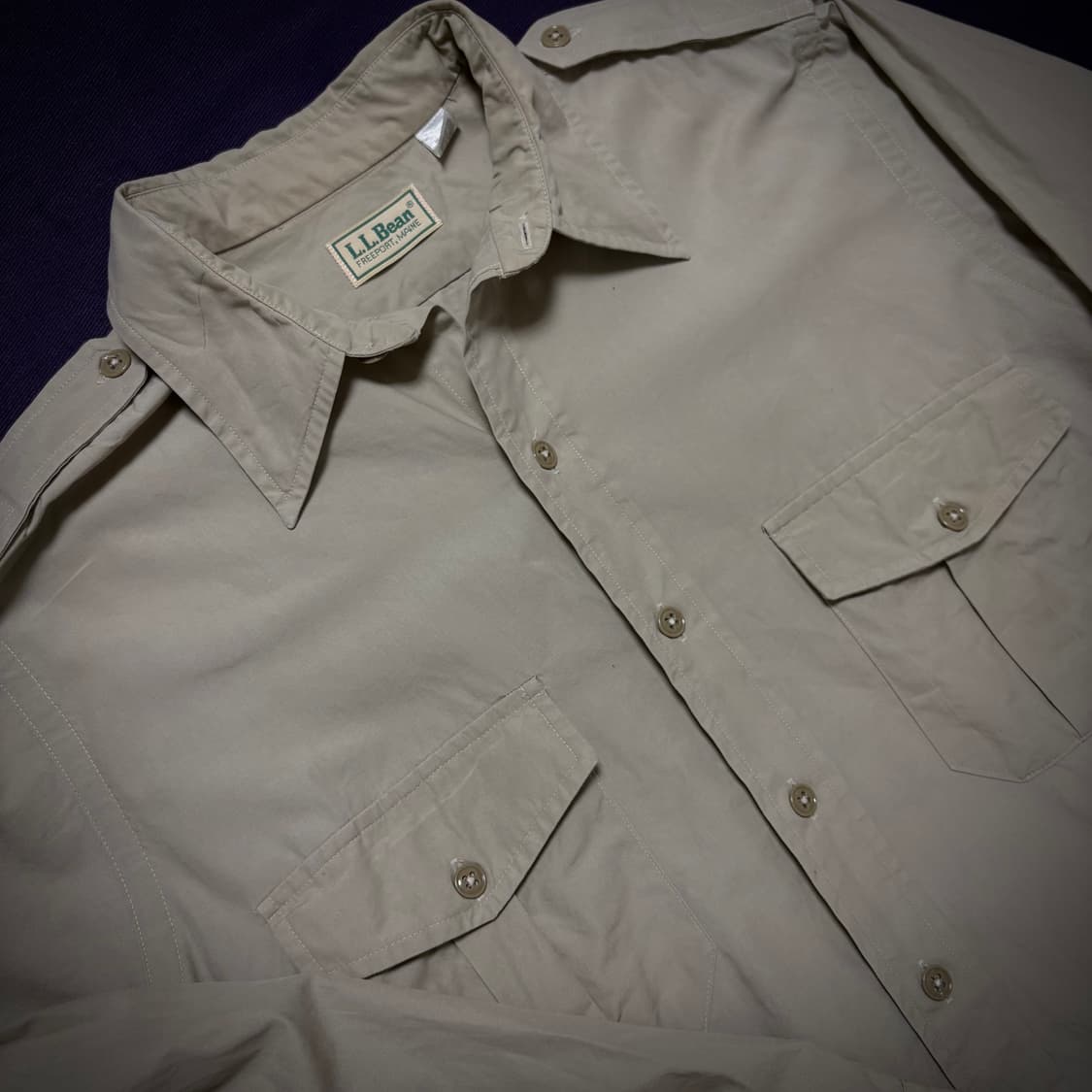 80s L.L.Bean Utility Shirt Made in U.S.A 상품이미지1