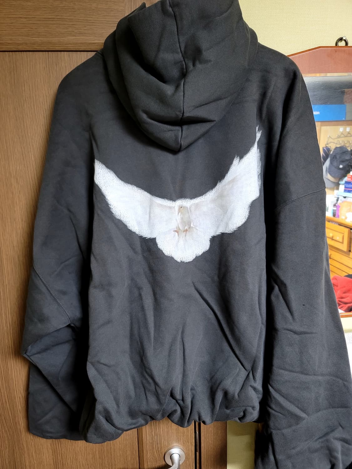 이지 갭 엔지니어드 바이 발렌시아가 도브 후드 블랙 xl 상품이미지2