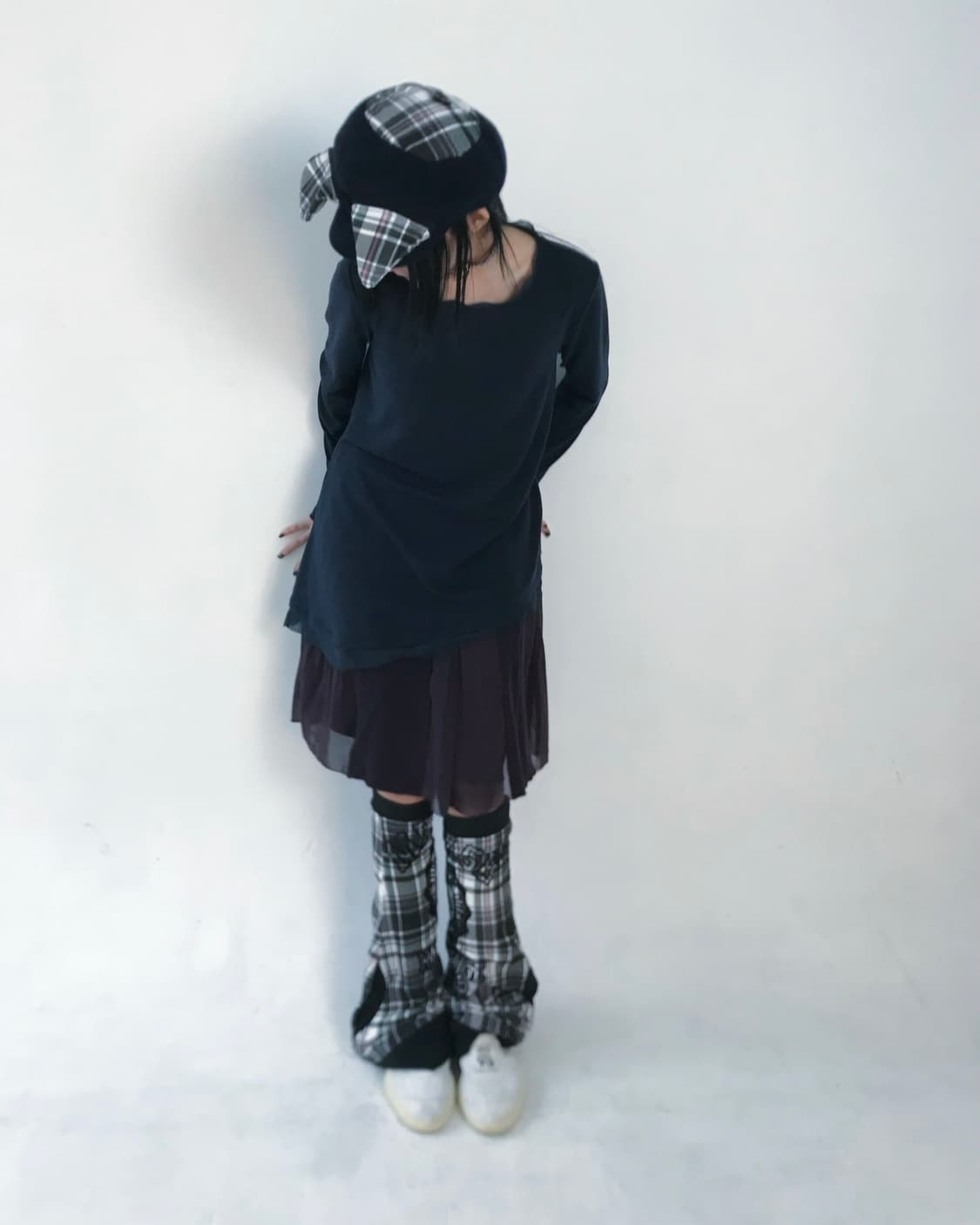 Purple chiffon pleats midi skirt 상품이미지10