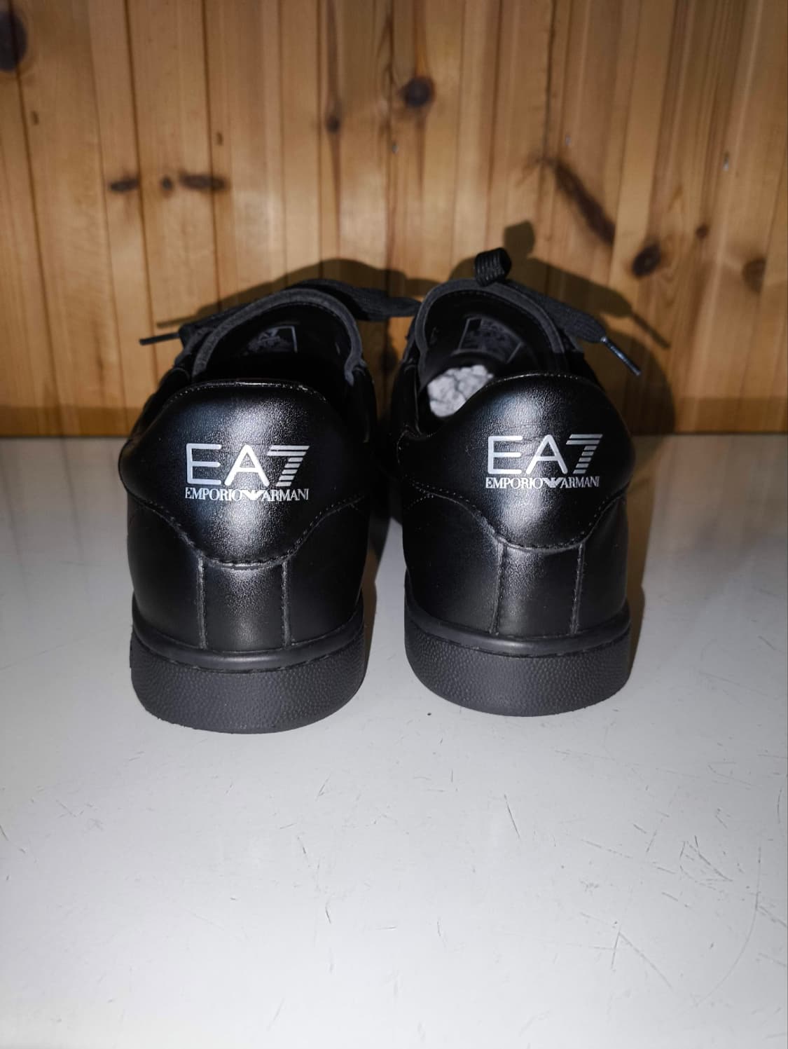 270mm 엠포리오 알마니 클래식 CC 스니커즈 올블랙 상품이미지7