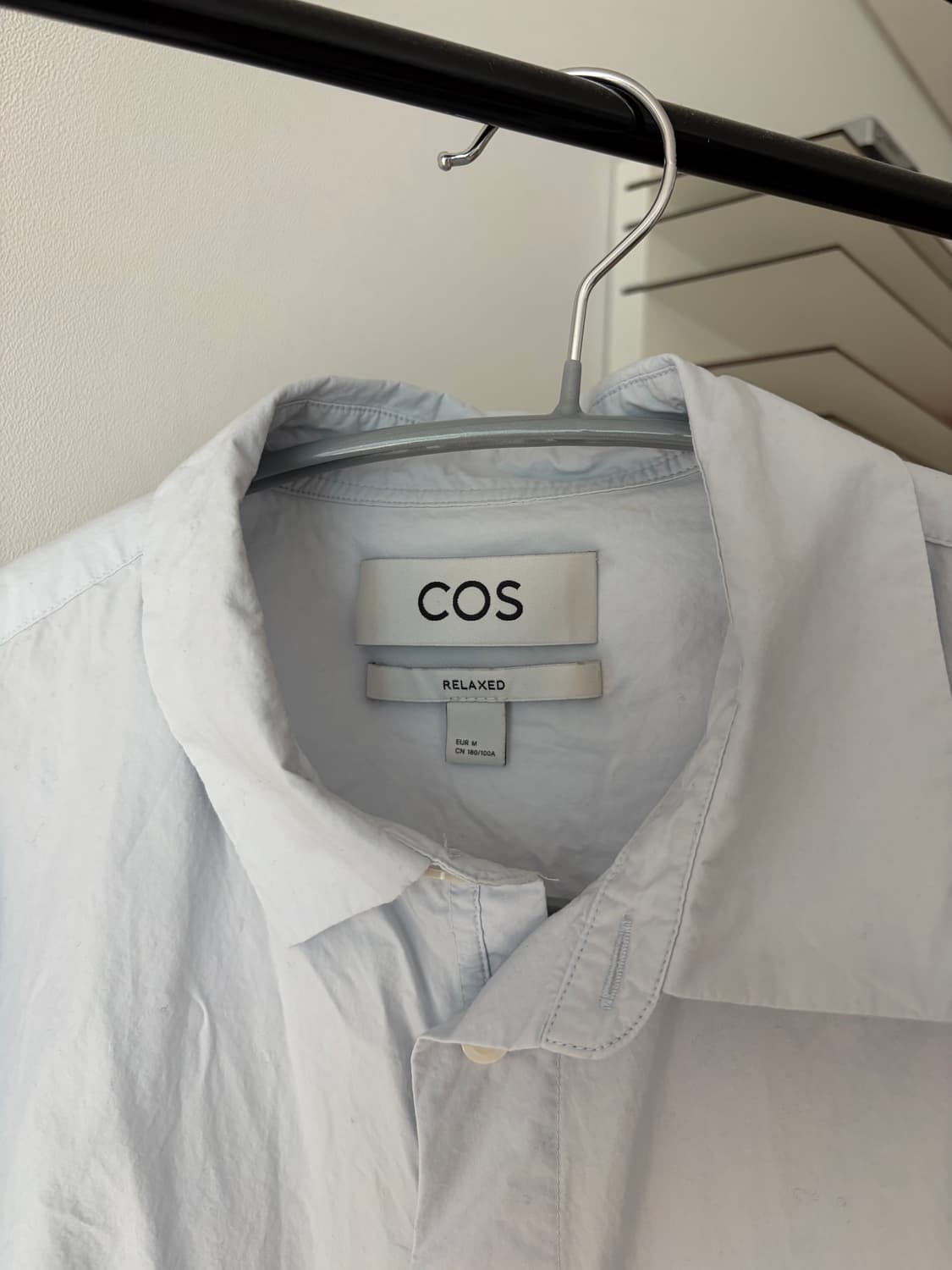 코스 릴랙스드 피마 코튼 포플린 셔츠 파스텔블루M 상품이미지2