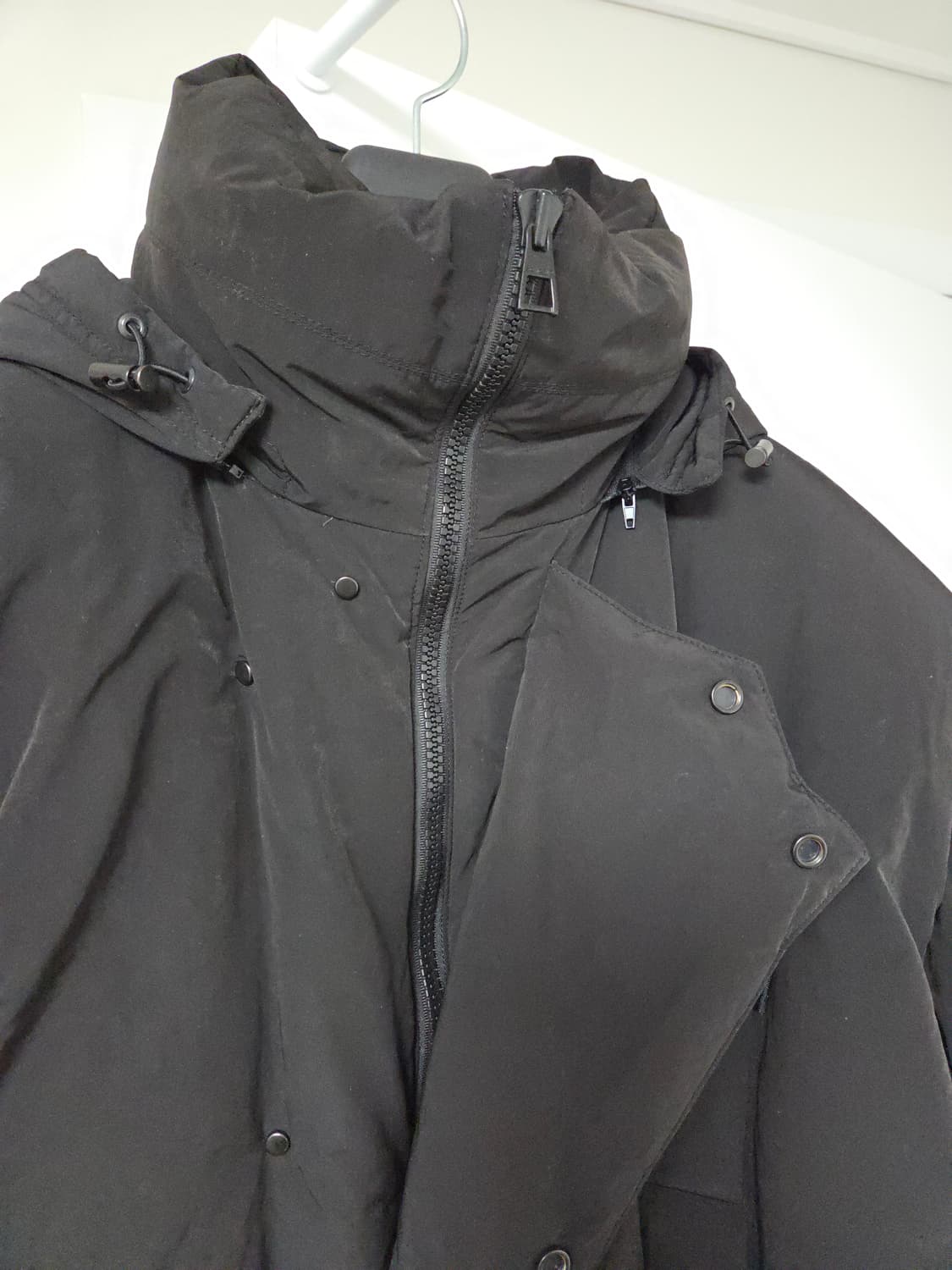 송지오옴므 헤비 벌룬 구스다운 롱패딩 블랙 48 상품이미지5