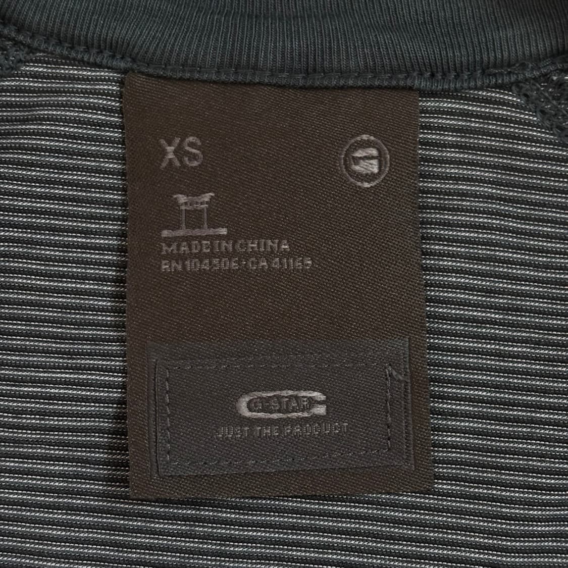 새제품 지스타 RAW 반팔 티셔츠 XS 입체 절개 일레귤러 다잉 상품이미지8