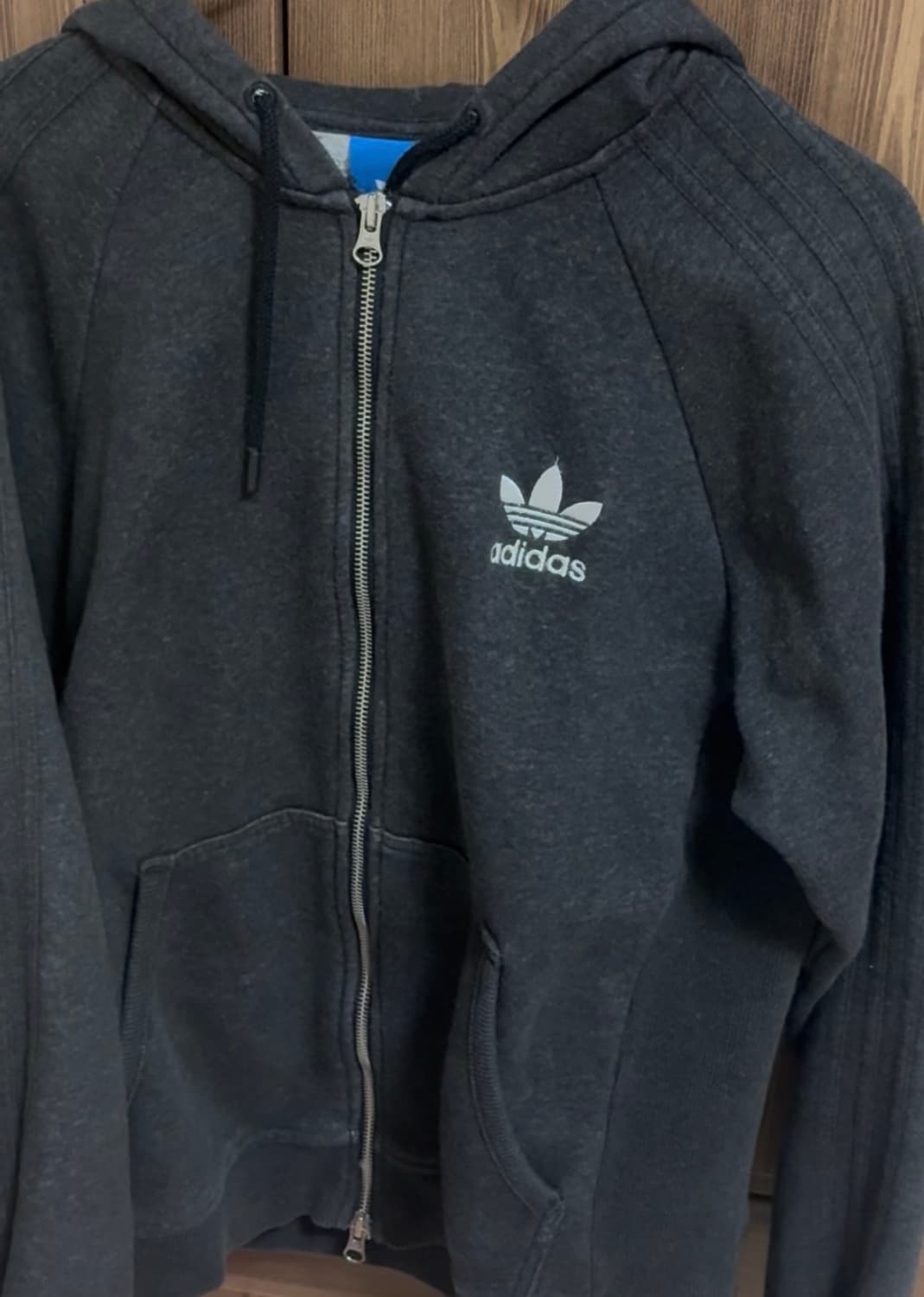 급처!!!!아디다스 파이어버드 후드집업 차콜 그레이 상품이미지2