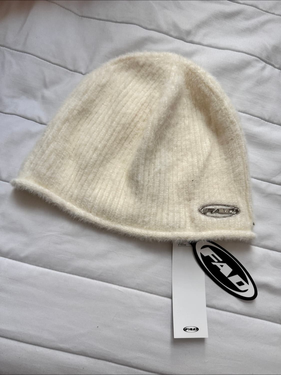 FAD 앙고라 비니 아이보리 새상품 상품이미지1