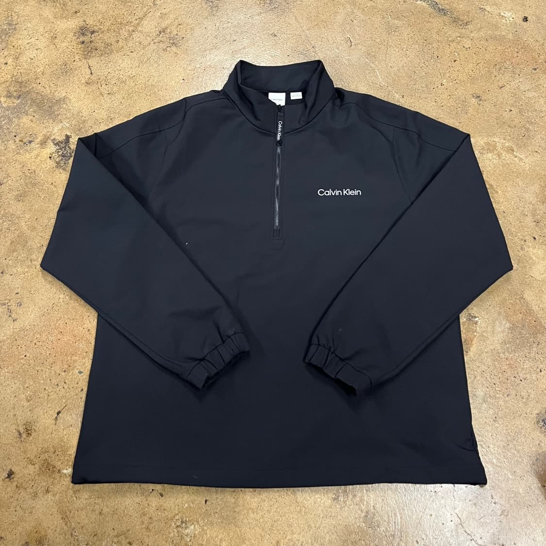 [정품/XL] 캘빈클라인 블랙 하프집업 바람막이 b8 상품이미지2