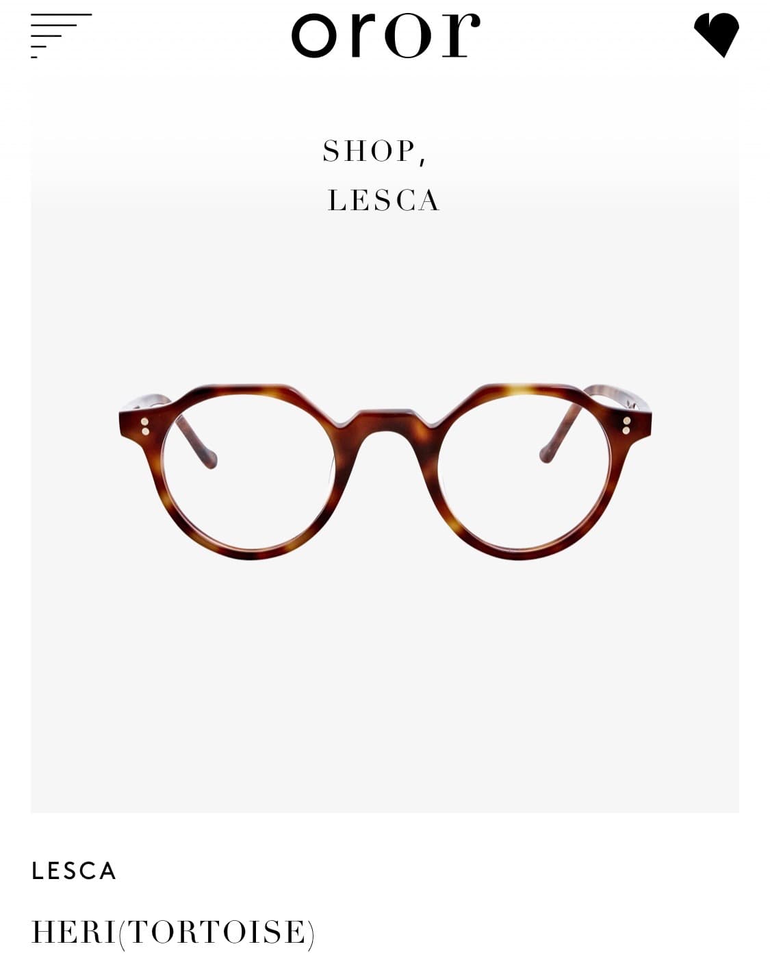 [Lesca] HERI (TORTOISE) _43-24(size) 상품이미지1