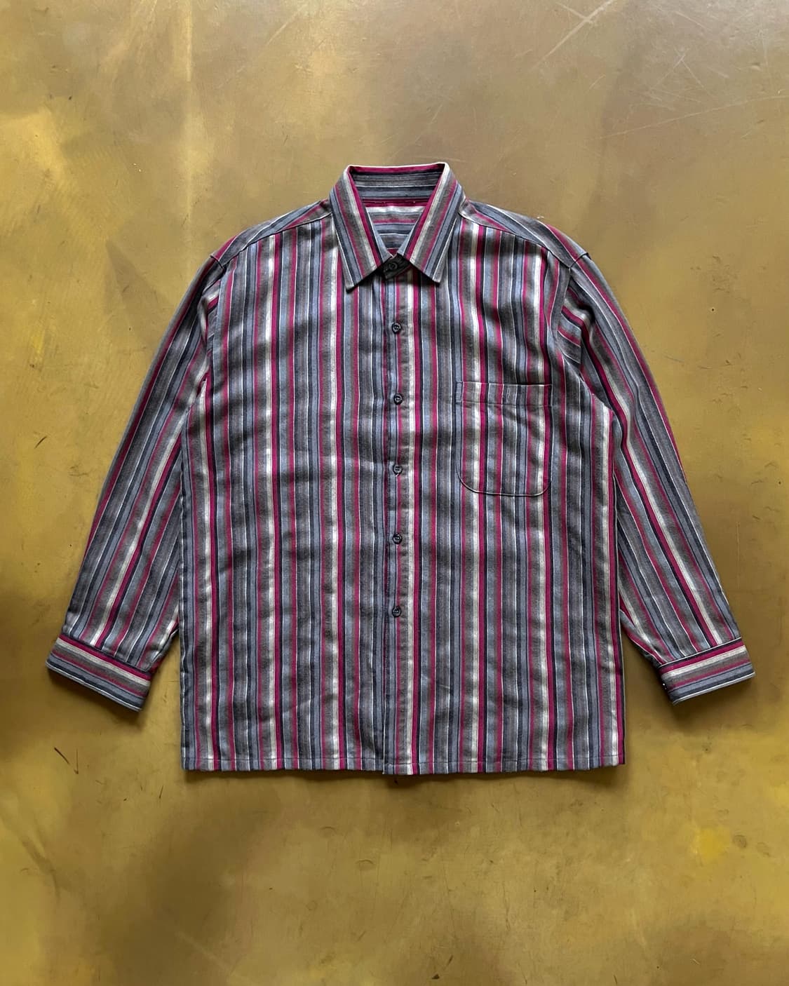 Vintage Retro Stripe Pattern Shirt 상품이미지3