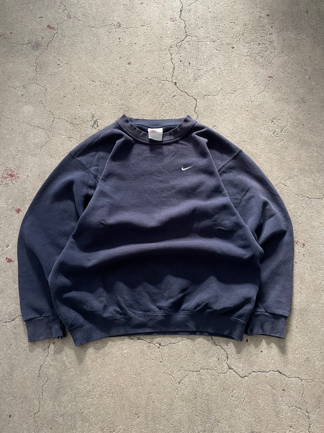 USA Made)90s Nike Swoosh Faded Navy 상품이미지2