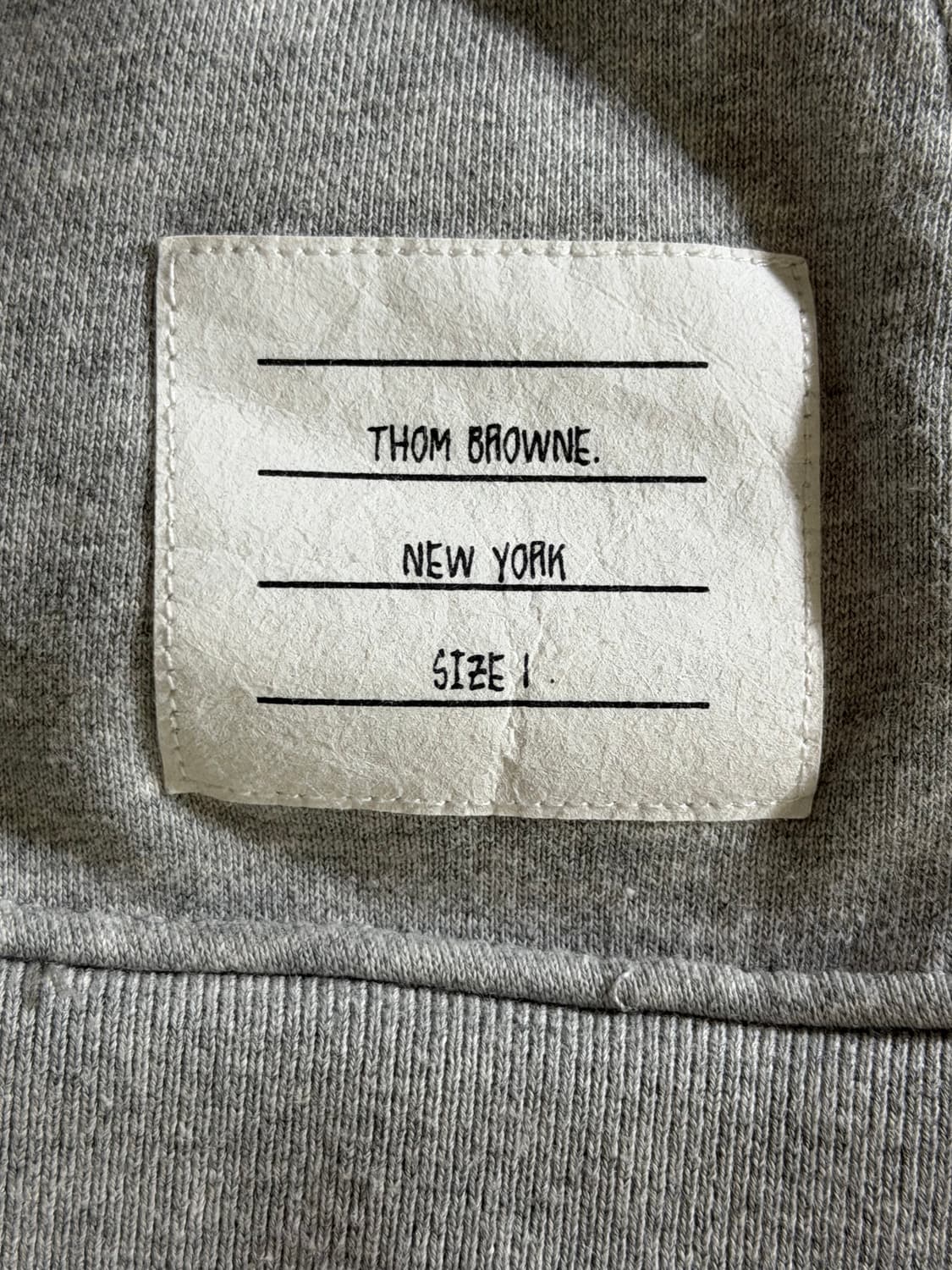 톰브라운 후드집업 회색 사이즈1 상품이미지3