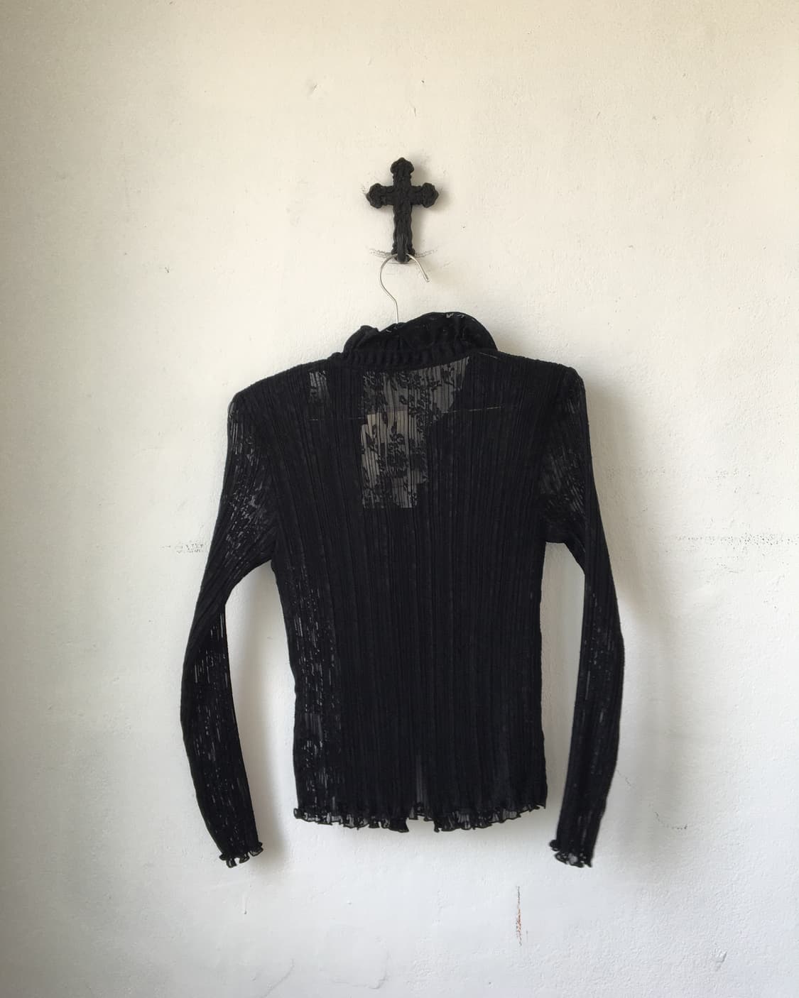 Flower pattern pleats cardigan 상품이미지2