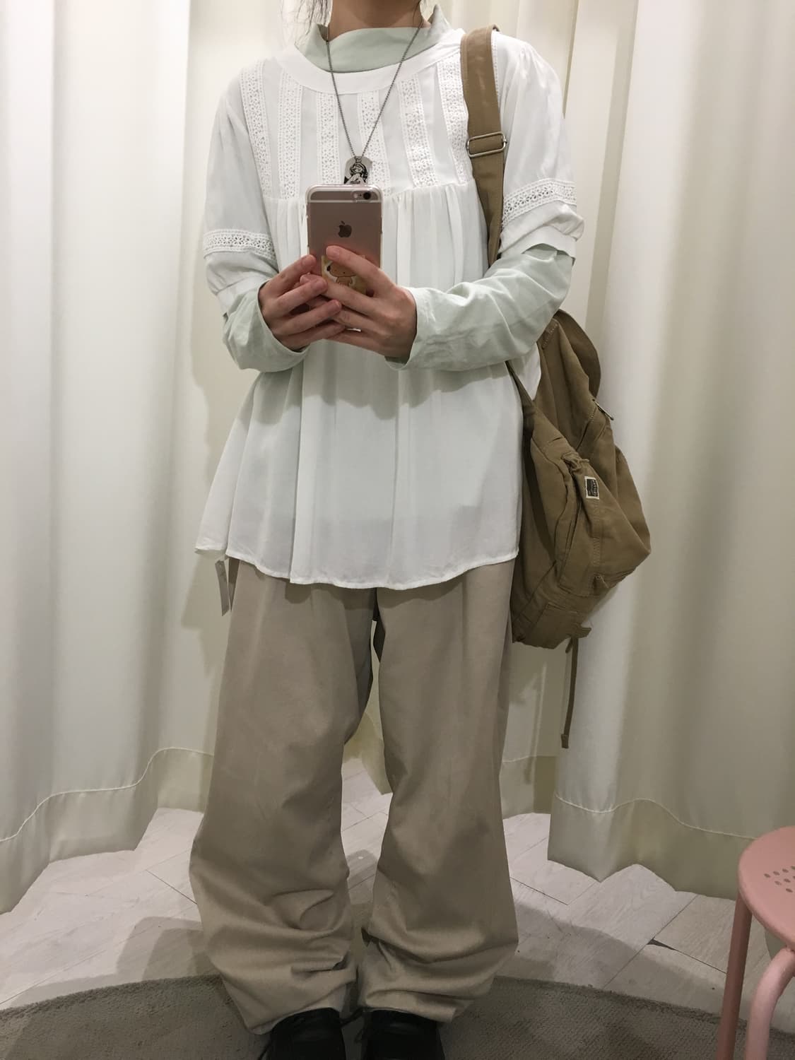 flower lace blouse 상품이미지3