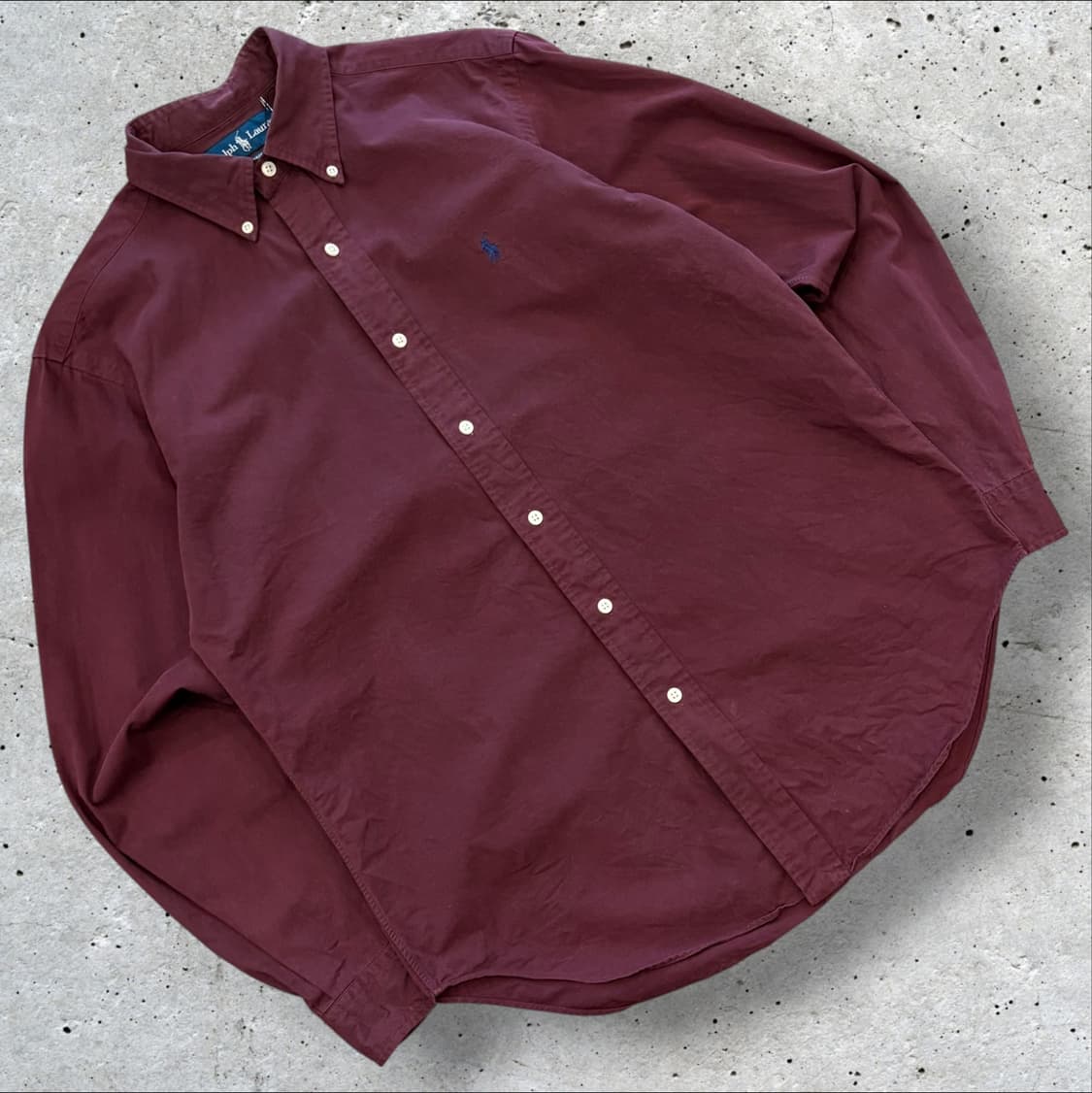 [M] 폴로 랄프로렌 남방 긴팔 셔츠 버건디 D844 상품이미지1
