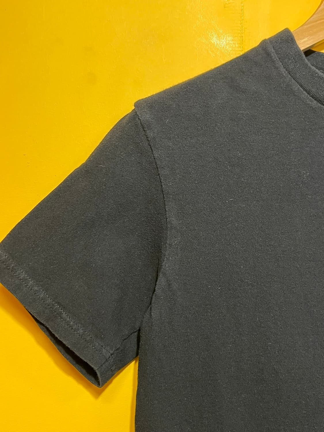 [S] 할리데이비슨 미니 자수 로고 반팔 티셔츠 블랙 캐주얼 베이직 상품이미지4