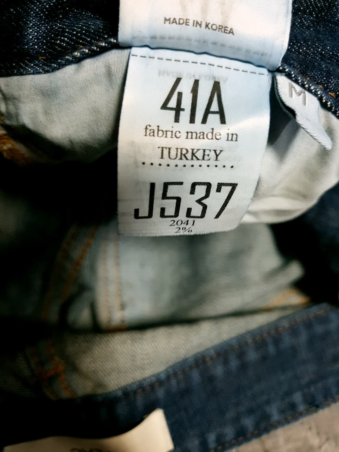 플랙 KURZ-41A 디스트로이드 더티워싱 슬림핏 데님팬츠 (31) 상품이미지8