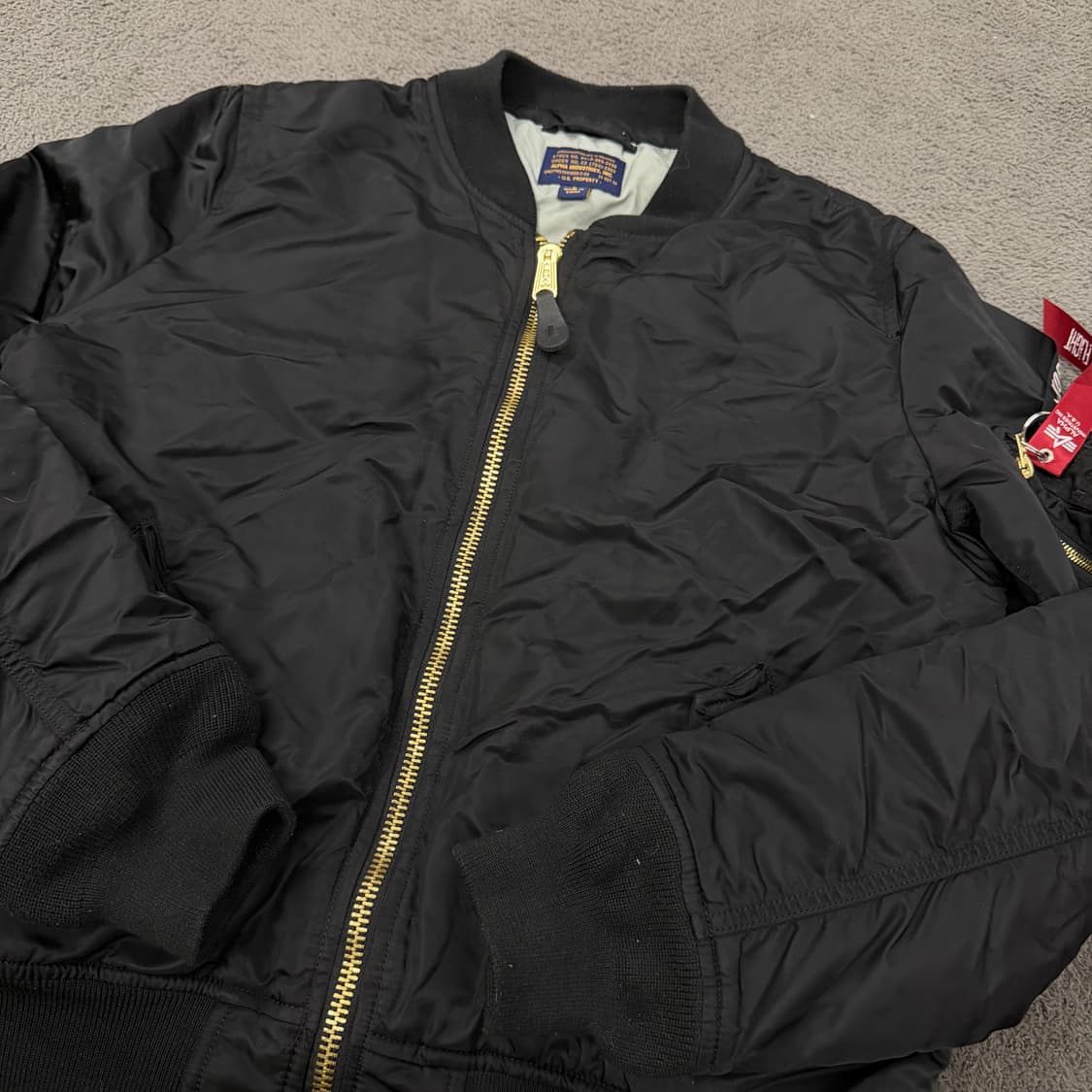 [ 정품/L ] 알파인더스트리 플라이트 ma-1 항공점퍼 상품이미지1