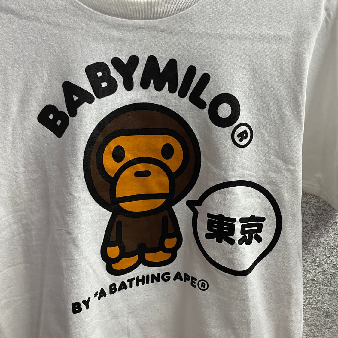 베이프 재팬 베이비 마일로 화이트 반팔 B4698 상품이미지3