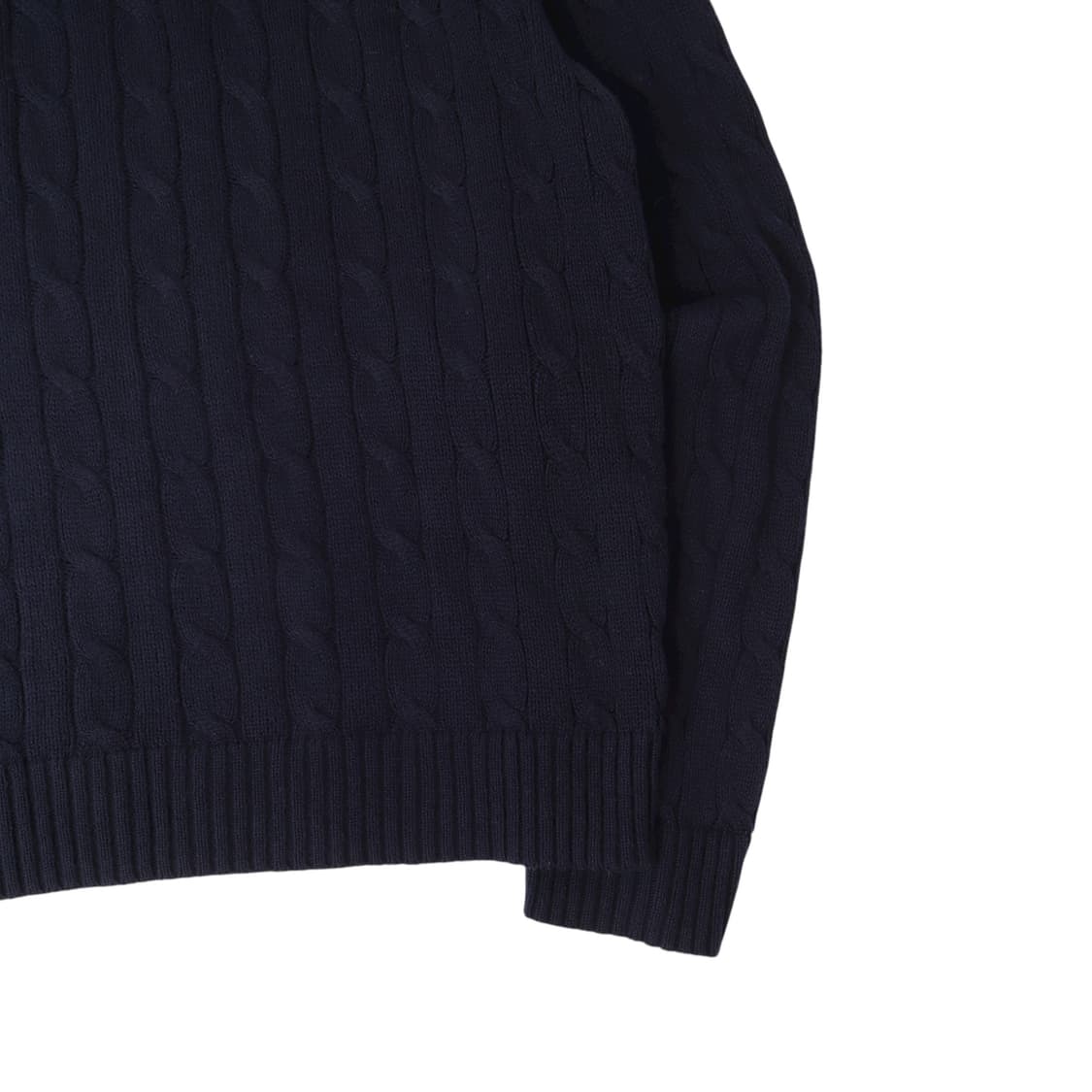 폴로 랄프로렌 QR 네이비 케이블 니트 스웨터 상품이미지7