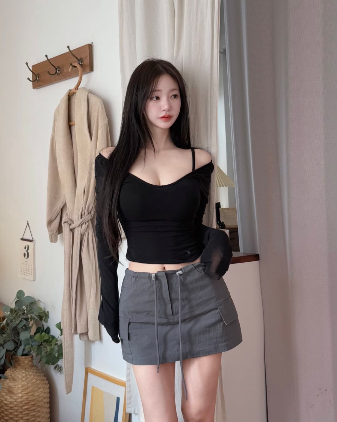 카인다미 발레 셔링 티셔츠 상품이미지2