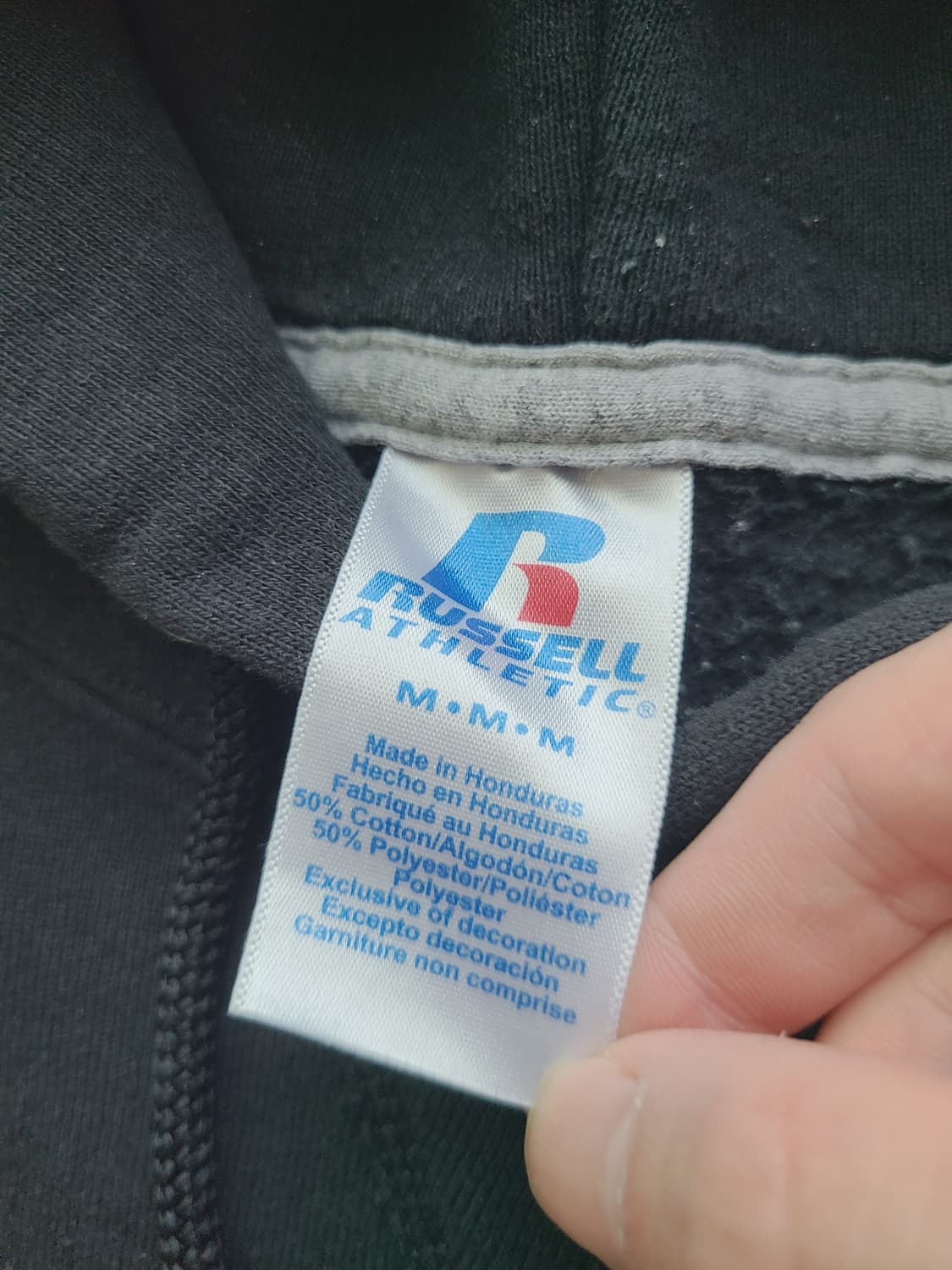 러셀 애슬래틱 후드티 후드 티셔츠 블랙 검정 상품이미지2