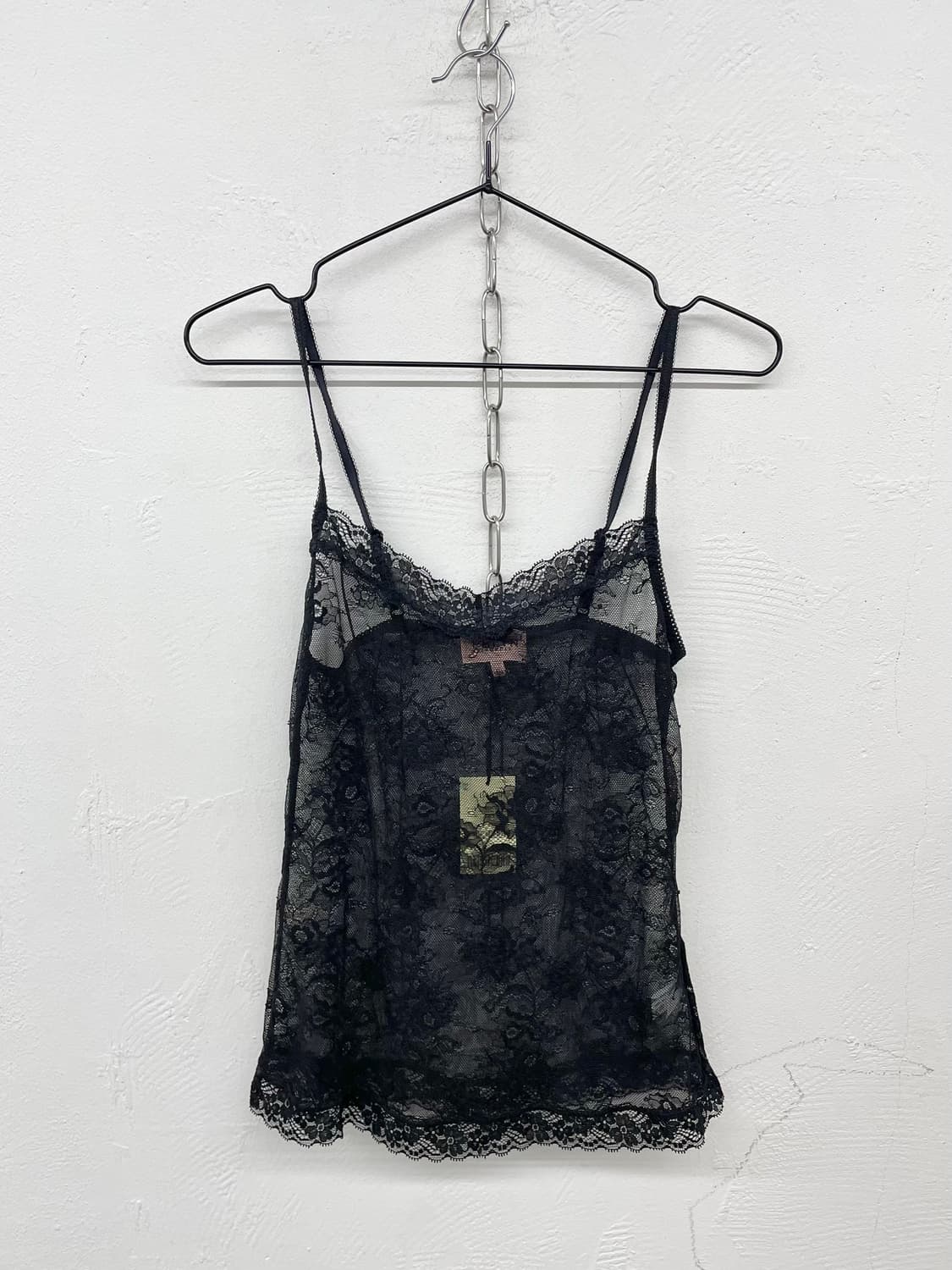 에블린 블랙 레이스 슬립 상품이미지4