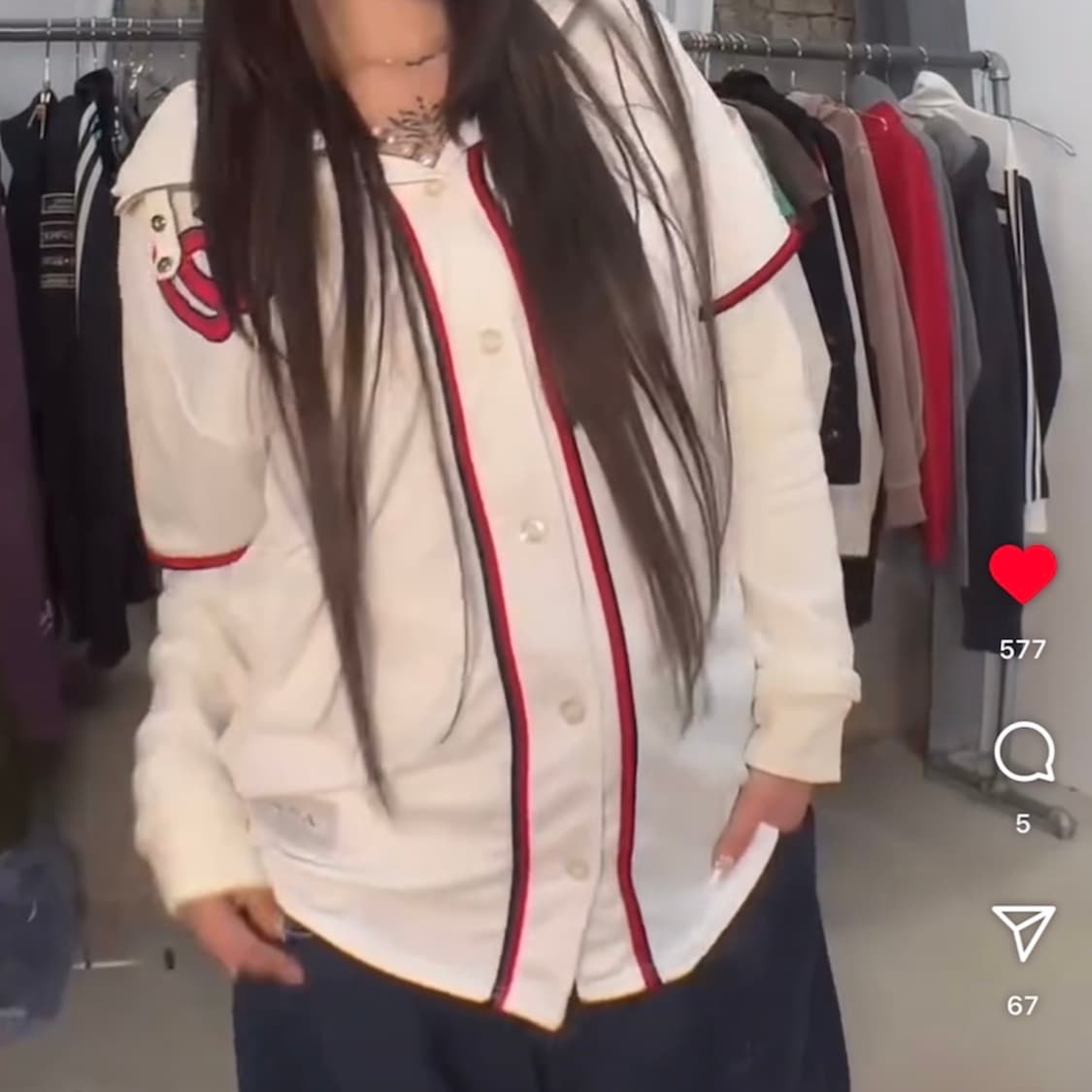 빈티지 마제스틱 내셔널스 하퍼 야구져지 상품이미지2