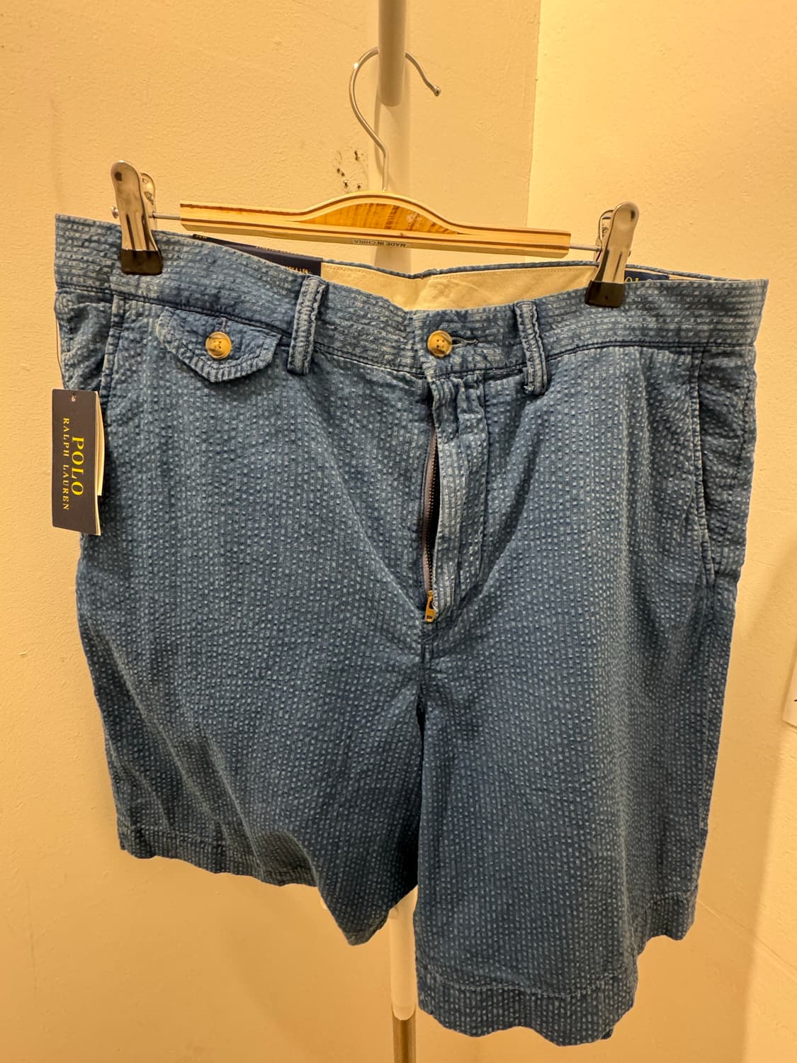 폴로 랄프로렌 시어서커 치노 쇼츠 34 큐알정품 상품이미지1