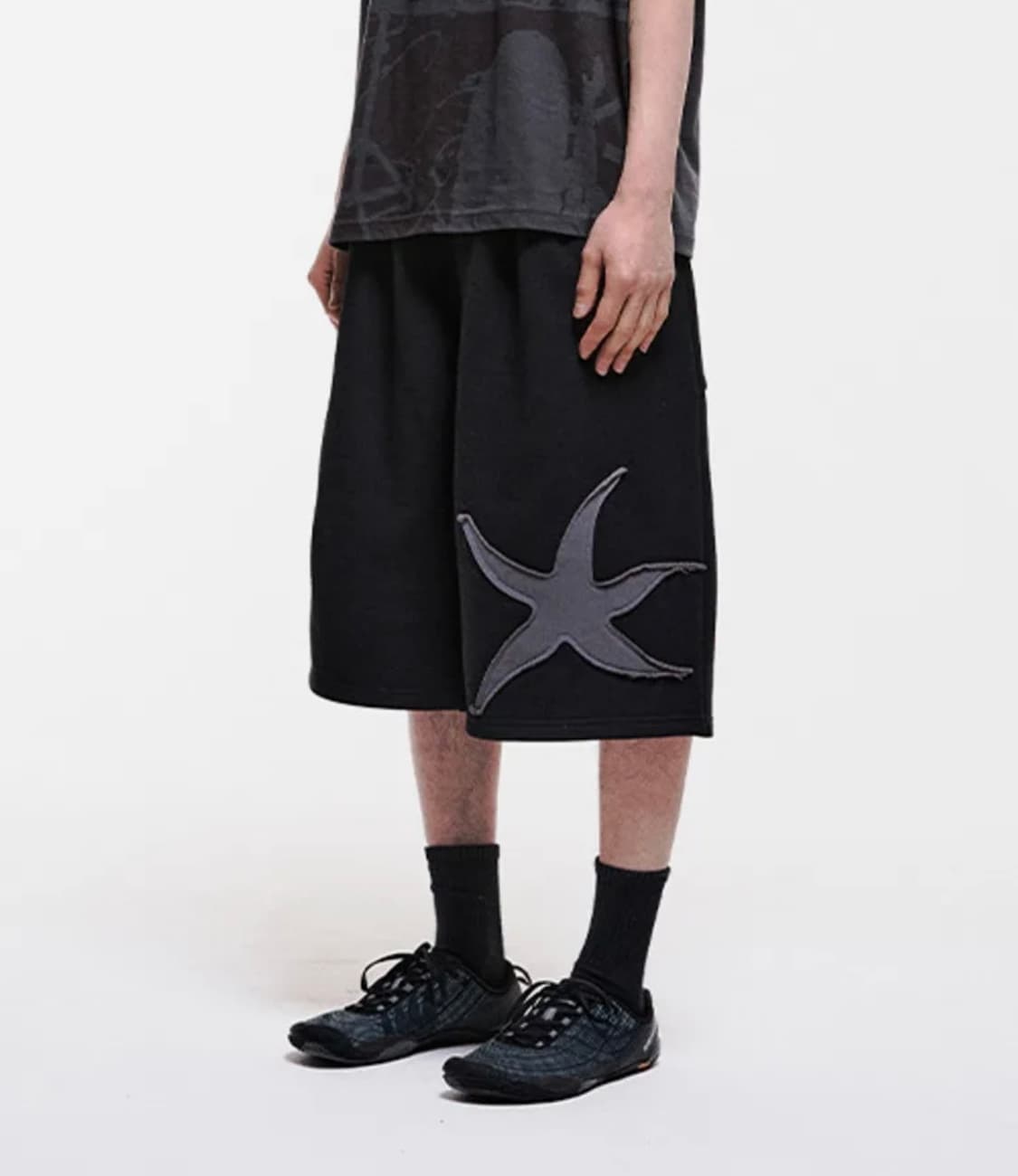 TCM starfish half sweat pants (black) 상품이미지1