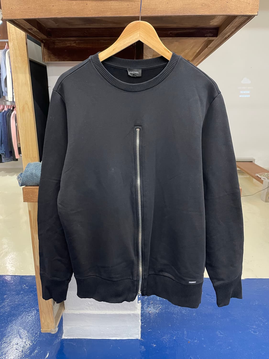 DIESEL 디젤 센터 지퍼 맨투맨 상품이미지4