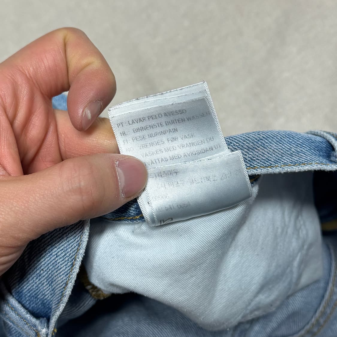 칼하트 포켓패치 중청 데님팬츠 32 상품이미지7