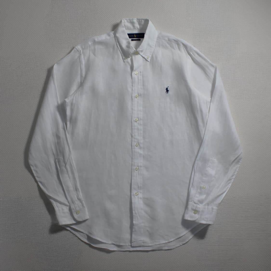 Polo 폴로 랄프로렌 화이트 리넨 셔츠 (큐알신형) 상품이미지1