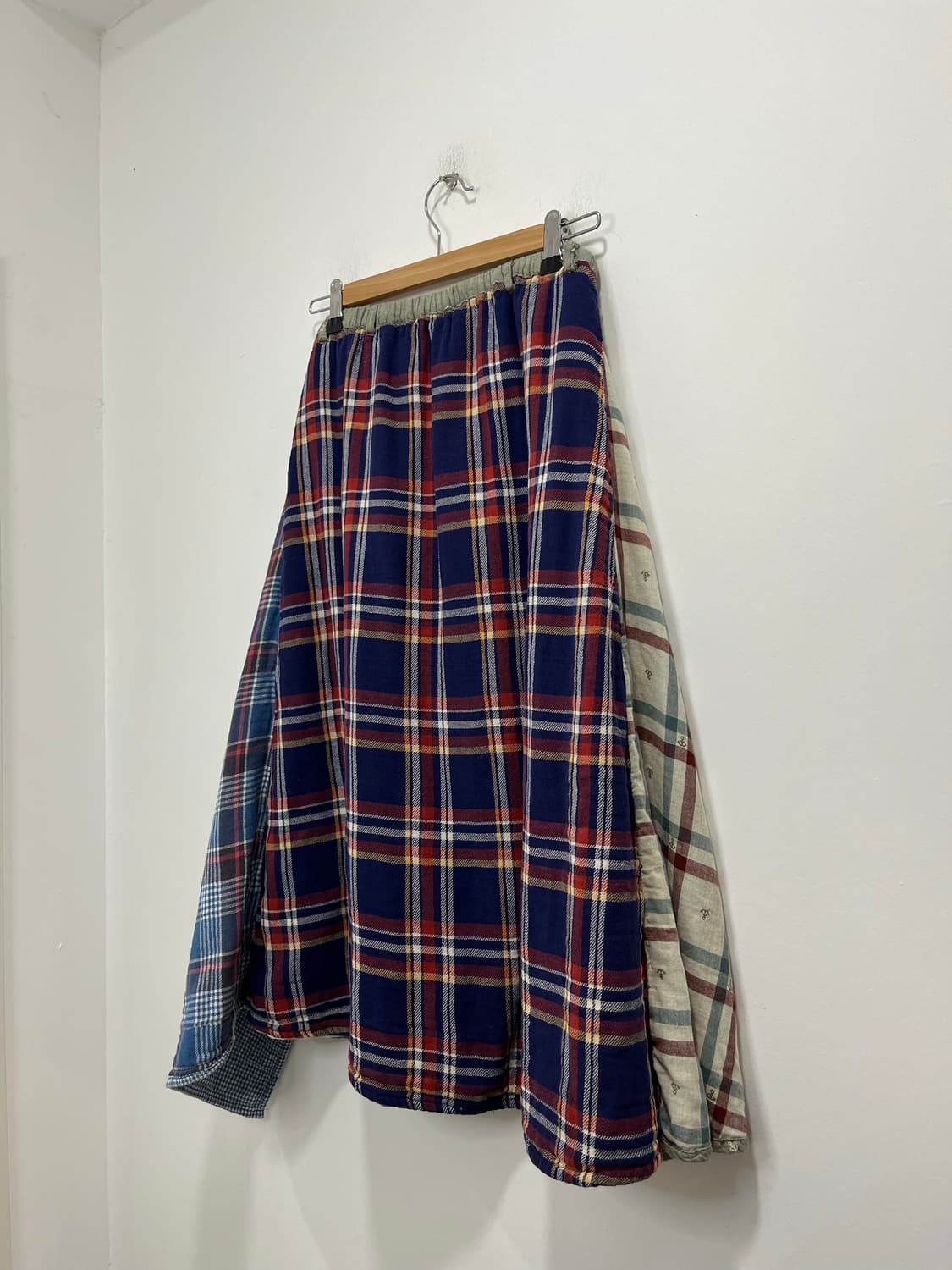 일본 빈티지 모리걸 바선생 패치워크 레이어드  롱스커트  상품이미지6