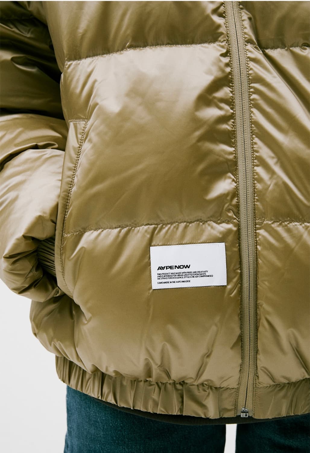 에이프 29.5인치 나우 다운 자켓 다크 베이지 - 24FW 상품이미지7