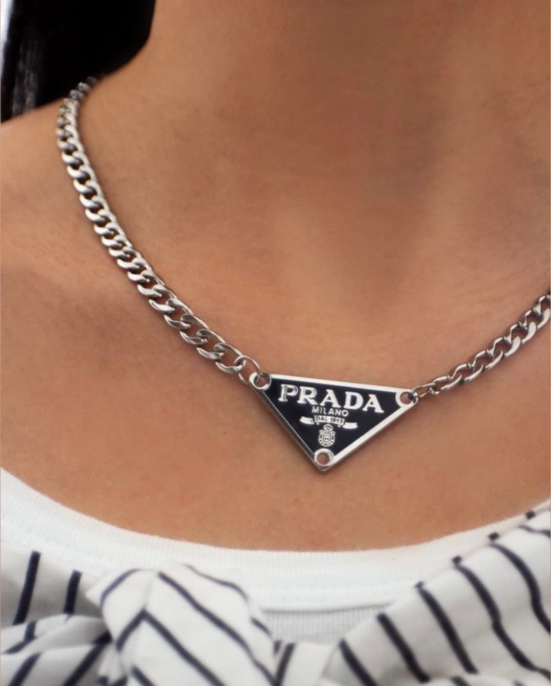 프라다 볼드체인 목걸이(원가이하 단일재고,재입고X) 상품이미지1