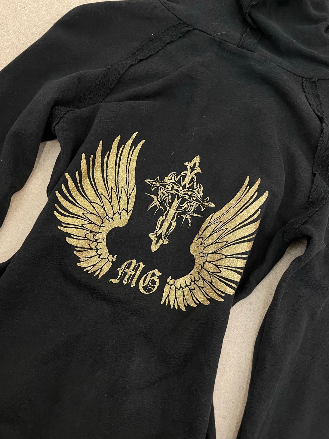 십자 날개 y2k 후드집업 상품이미지6