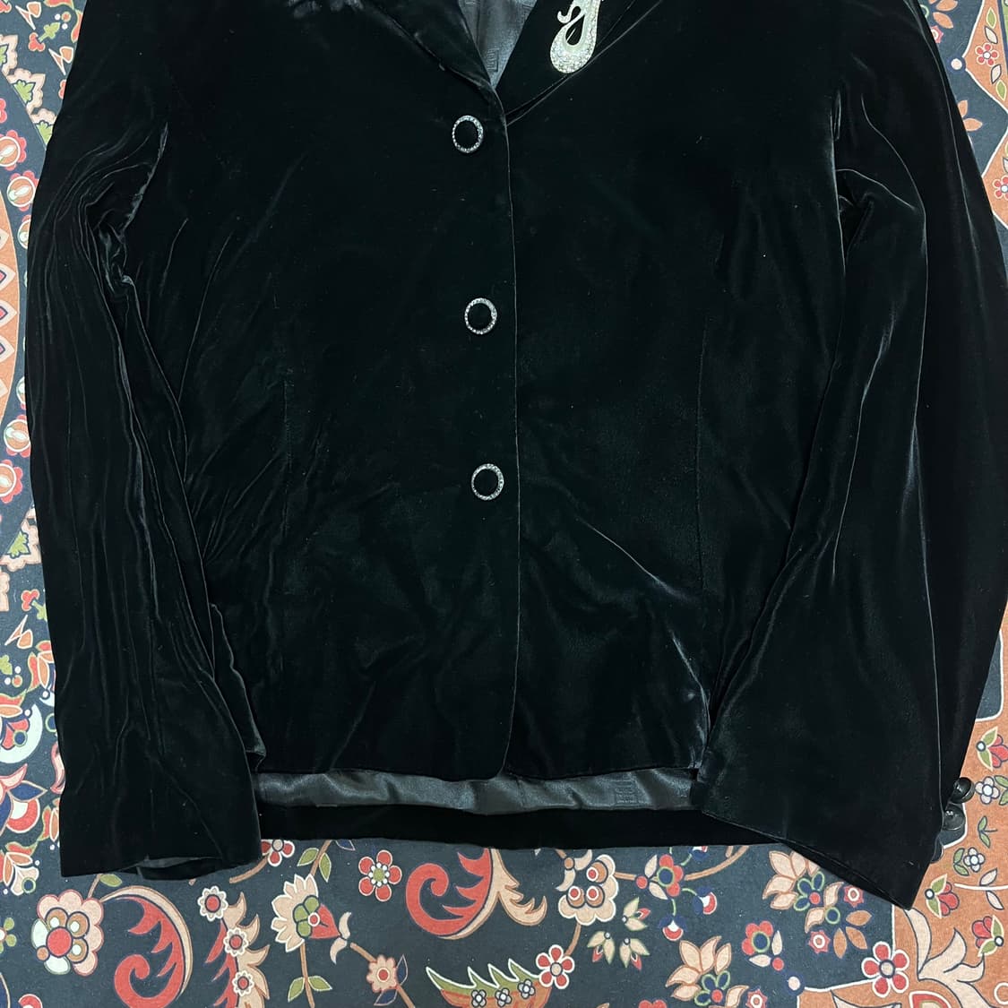 닥스 런던 여성 벨벳 싱글 블레이저 자켓 91-160 상품이미지3